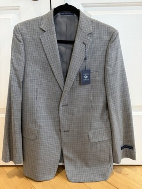 NWT Joseph Abboud Boy’s Suit Jacket Blazer Size 18R Tweed Wool Herringbone Silk